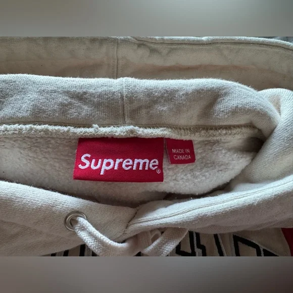 Supreme Paneled Arc Hooded Sweatshirt 'Natural'